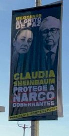 Cubren avenidas de la ciudad con propaganda contra Morena