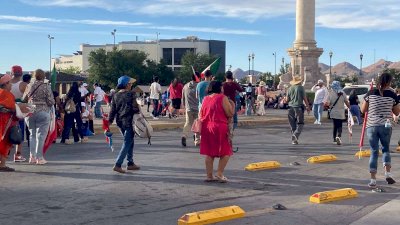 Dejan la Plaza Hidalgo contingentes foráneos de Morena