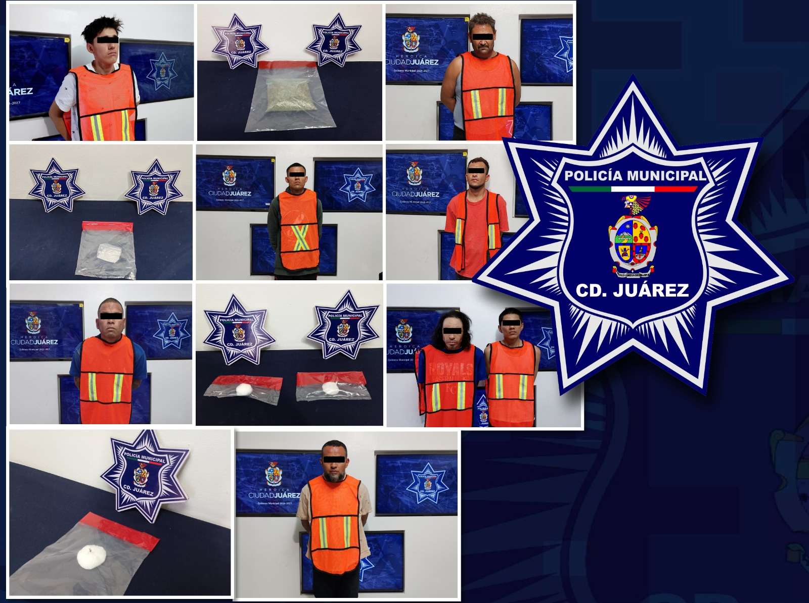 Detienen a 8 narcomenudistas