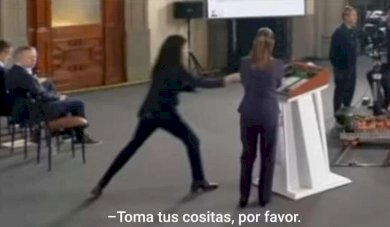 Toma tus cositas por favor: dice Sheinbaum a Luisa Alcalde en La Mañanera