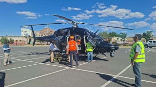 Trasladan por aire a adulto mayor con quemaduras desde NCG