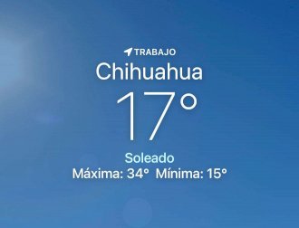Se espera día soleado con máxima de 34 grados centígrados 