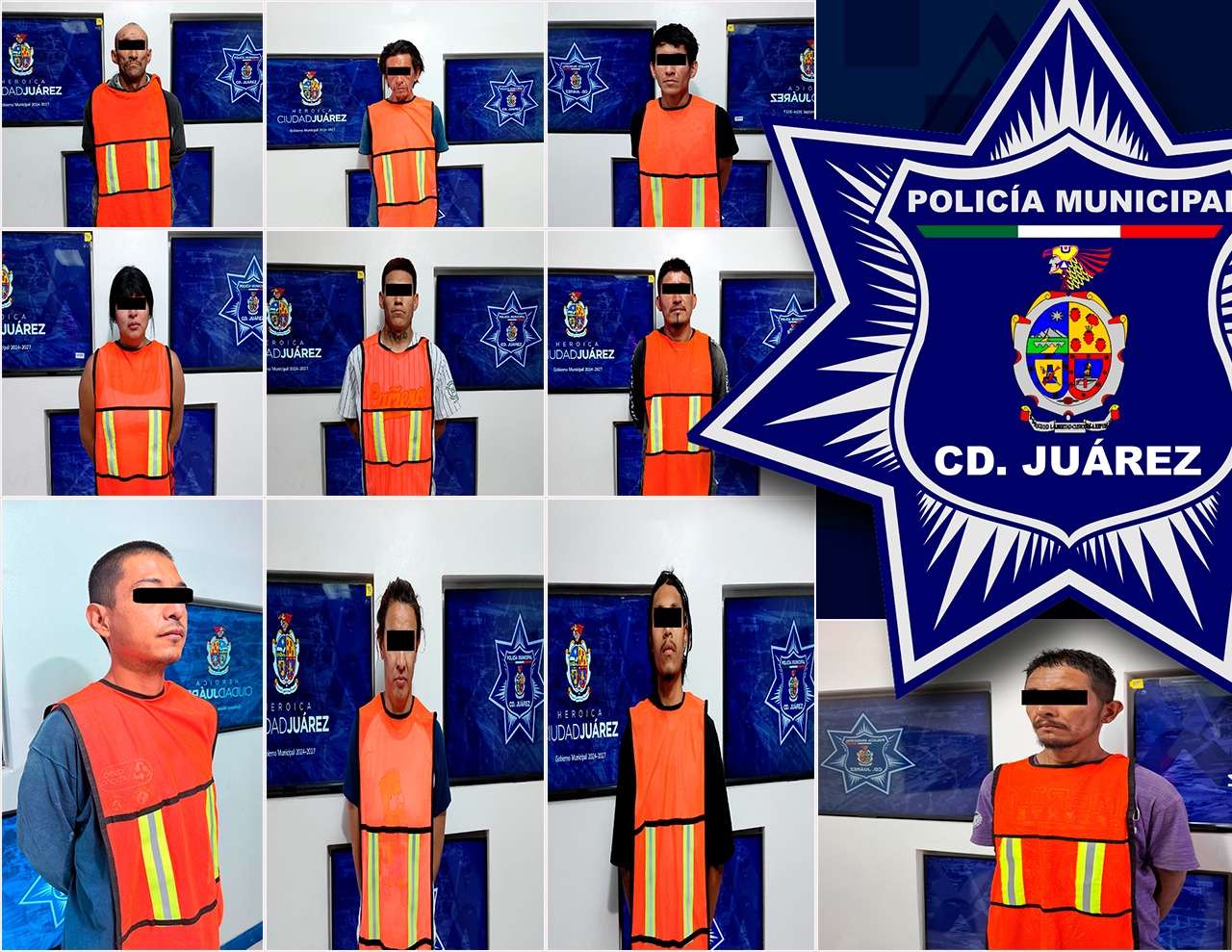 Arrestan a 10 prófugos de la justicia