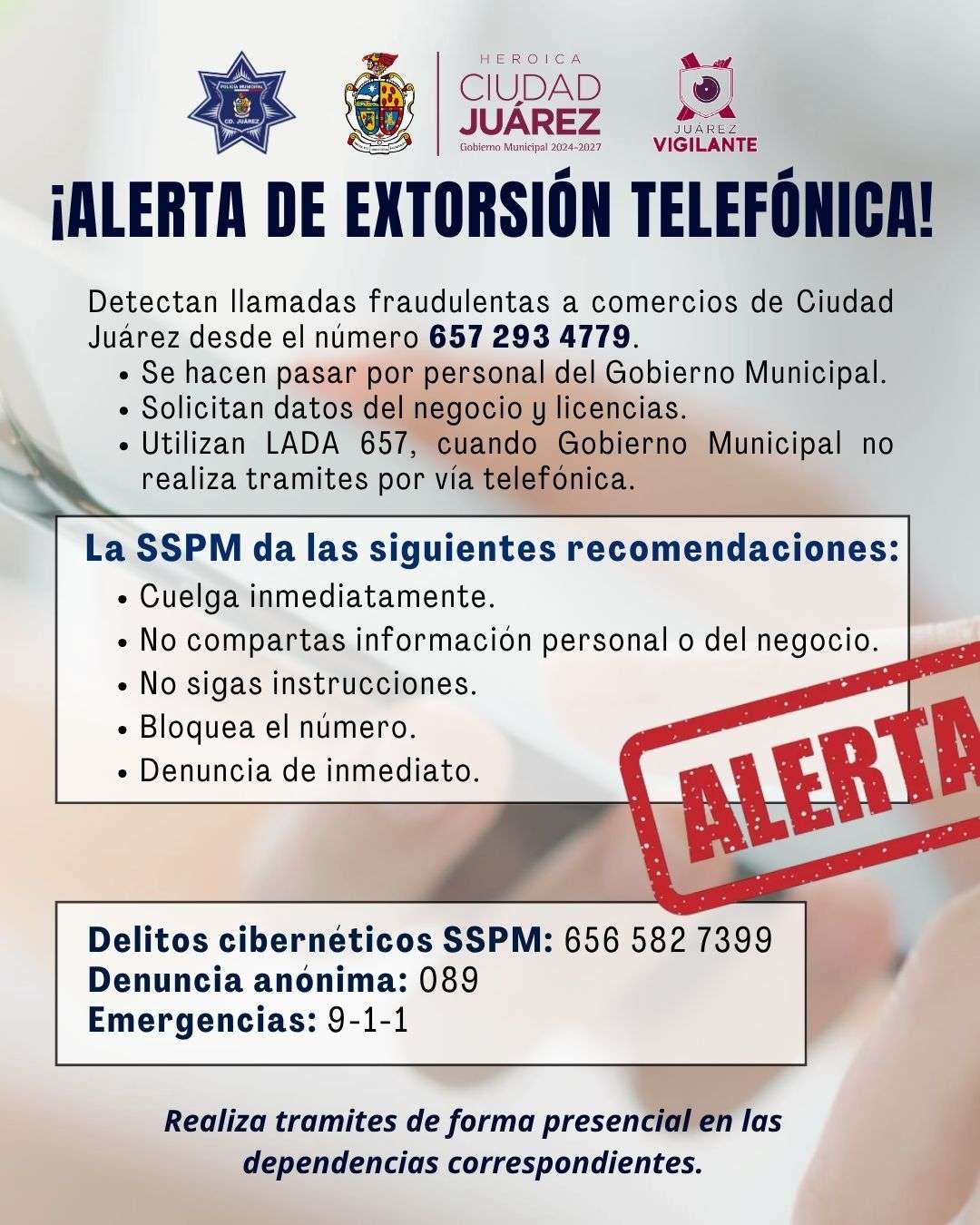 Emiten alerta por falsos funcionarios que buscan datos de negocios
