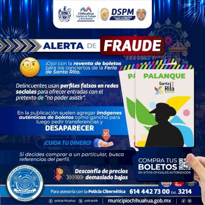 Alertan por fraudes de reventa de boletos para el Palenque de Santa Rita 