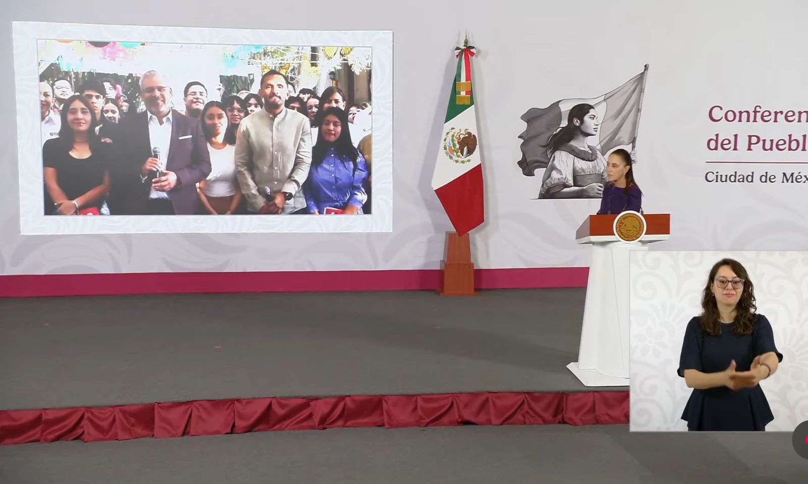 Participa Instituto de la Mujer en la mañanera de Claudia Sheinbaum