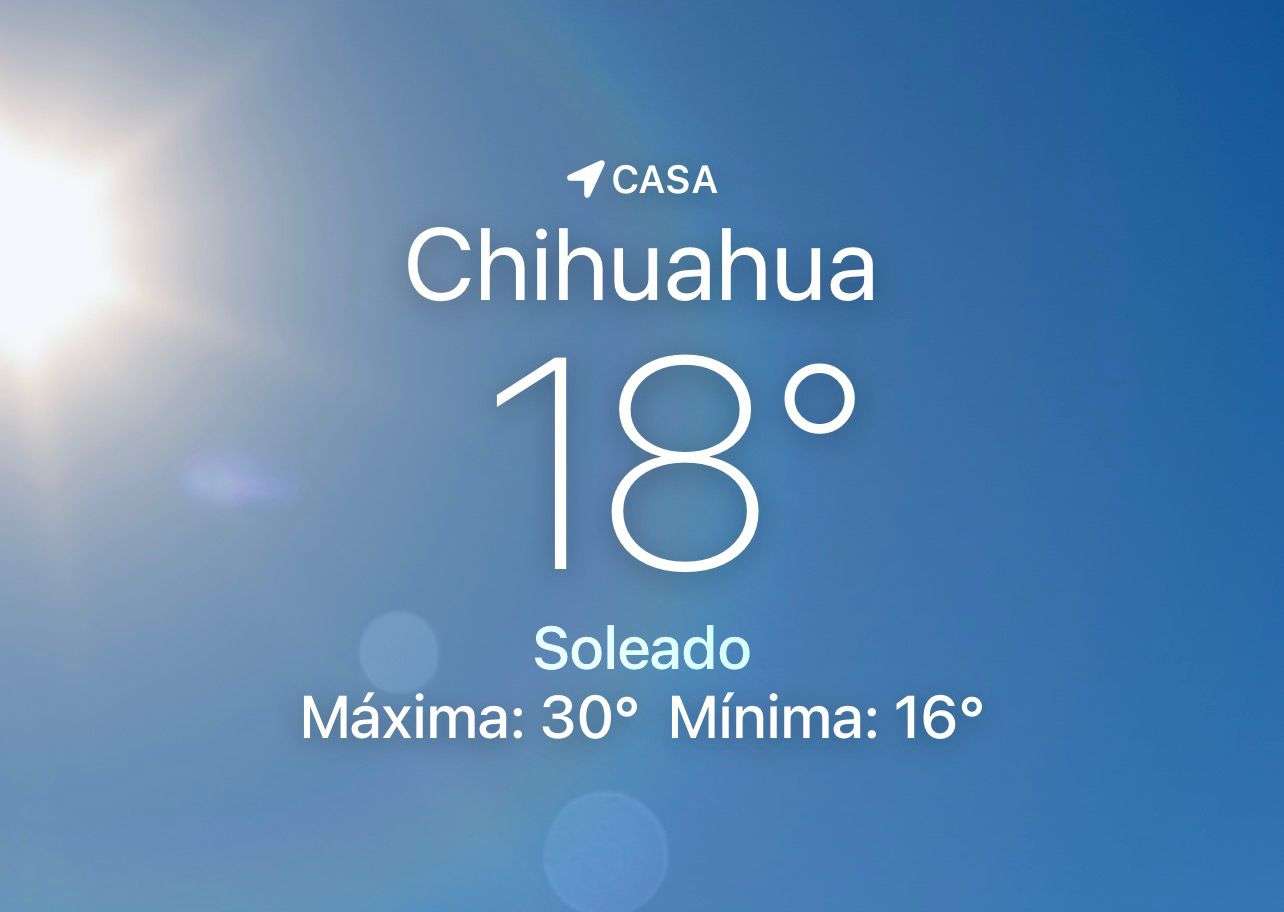 Se espera día soleado con máxima de 30 grados centígrados 