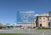 Sofoca calorón a Chihuahua; termometro marca 32°C 