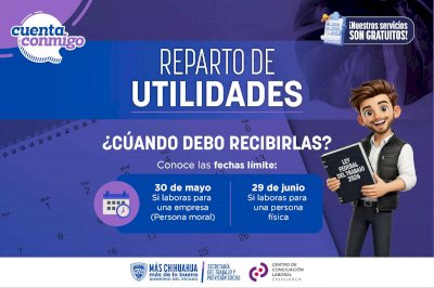 Este sábado es la fecha límite para la entrega de utilidades: Stps 