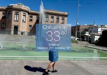 Azota calorón a la ciudad de Chihuahua con 33°C 