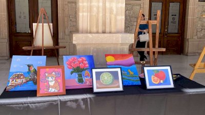 Inauguran exposición Mundos Creativos en Palacio de Gobierno 