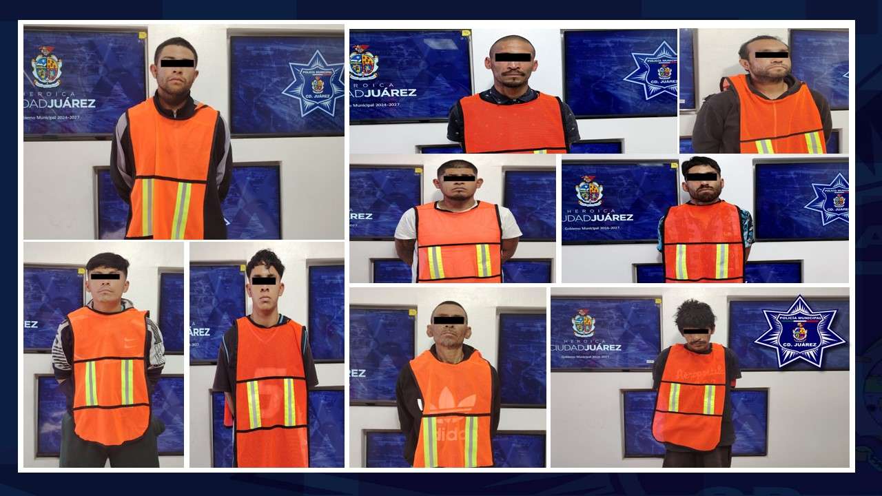 Detienen a nueve personas con órdenes de aprehensión vigentes