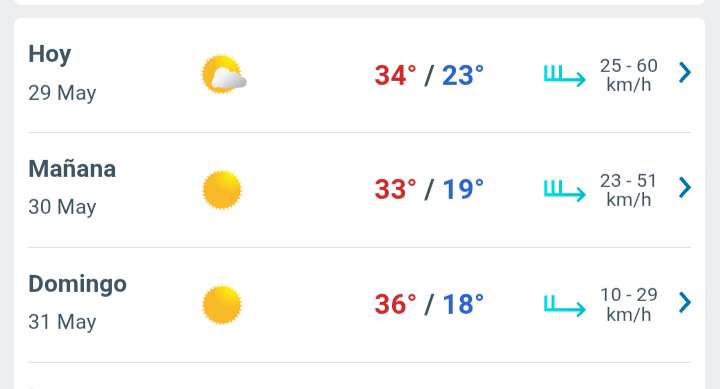 Día nublado con temperaturas hasta 34°C en Juárez 