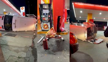 Vuelca ambulancia en la Zarco con todo y paciente