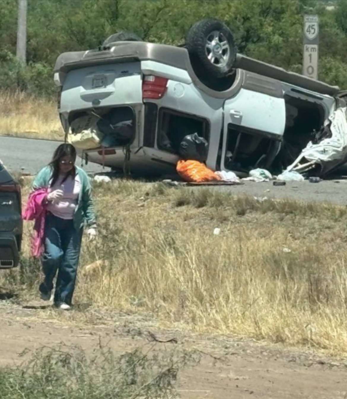 Identifican a víctimas de choque en la carretera a Juárez