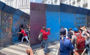 Enfrentan integrantes del Cnte a policías en la Cdmx 