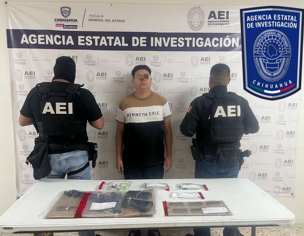 Detienen a uno con droga y arma de fuego durante cateo 