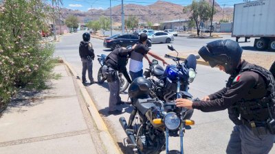 Refuerzan operativo de revisión de motocicletas en la ciudad