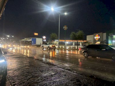 Sorprende lluvia al norte de la ciudad
