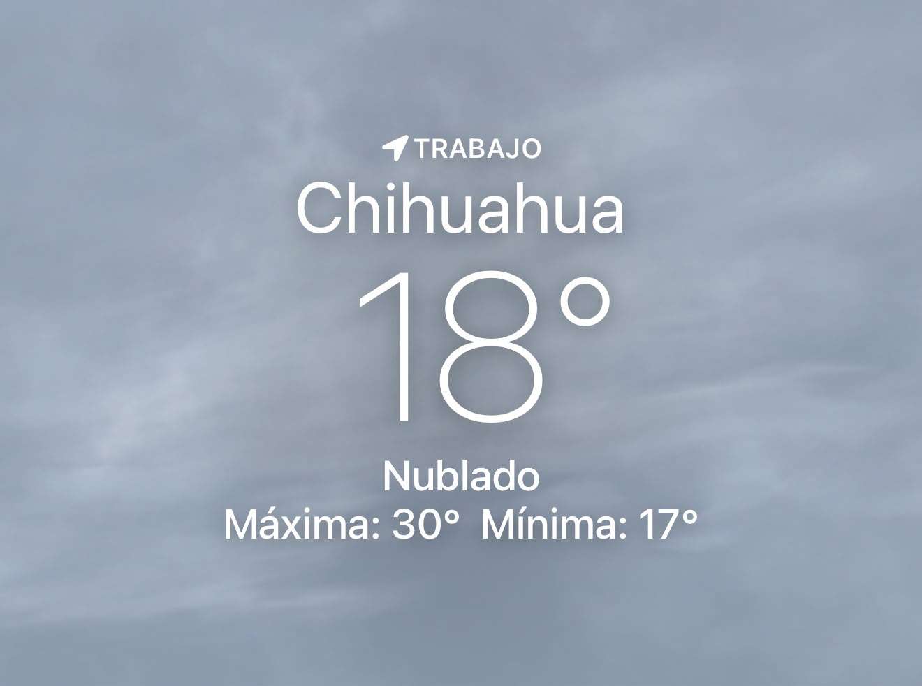 Se esperan nubes y lluvias con máxima de 30 grados centígrados 