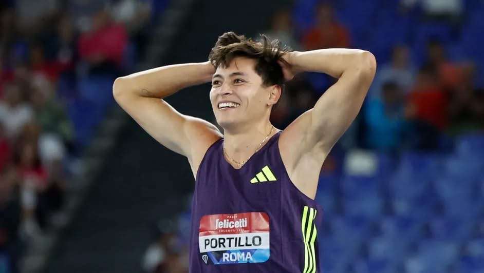 Logra el chihuahuense Erick Portillo plata en la Liga de Diamante en Roma
