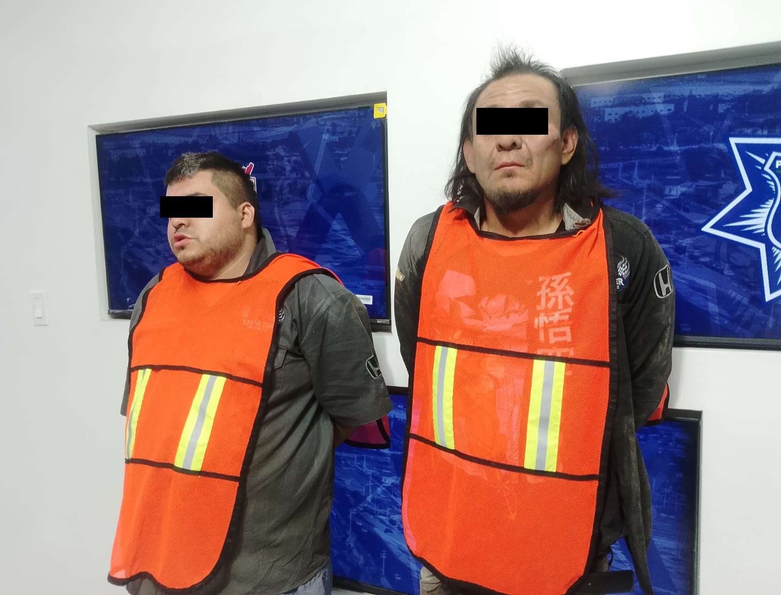 Detienen a dos presuntos integrantes de banda dedicada al robo de vehículos