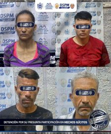 Detienen a cuatro con 100 porciones de cristal en Riberas de Sacramento 