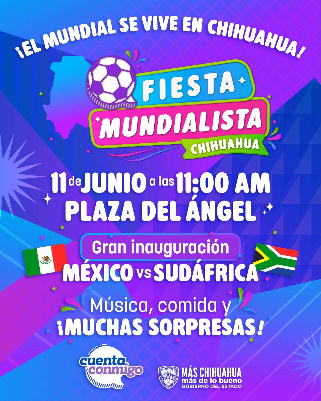 Invita Gobierno del Estado a vivir Fiesta Mundialista segura
