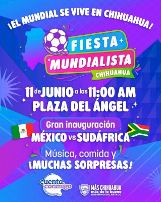Invita Gobierno del Estado a vivir Fiesta Mundialista segura 