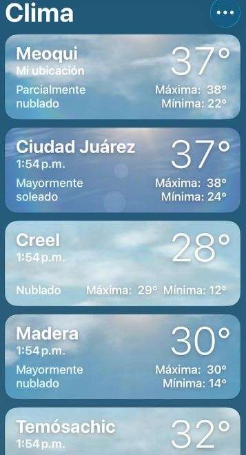 Ola de calor mantiene temperaturas extremas en Chihuahua