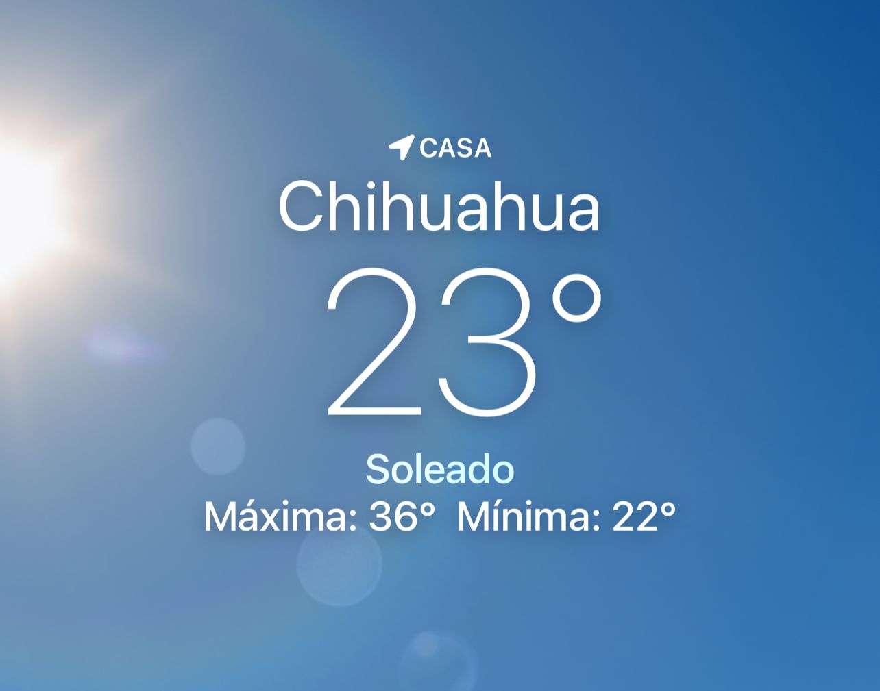 Se espera calorón con máxima de 36 grados centígrados