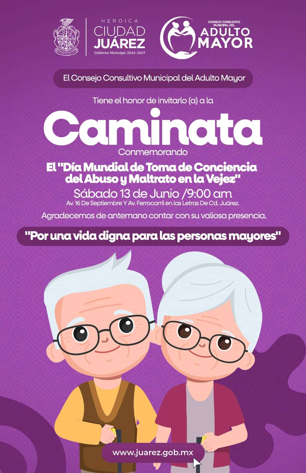 Invitan a caminata para visibilizar a las personas mayores