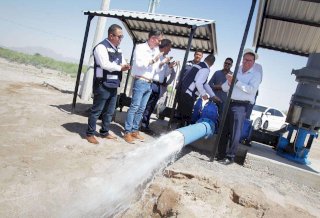 Entrega Jcas nuevo pozo de agua potable en Ahumada