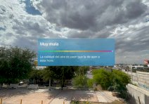 Alertan por muy mala calidad del aire en la ciudad
