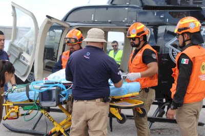 Trasladan de urgencia a niña rarámuri por aire desde Guachochi
