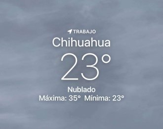 Se espera nuboso y posible lluvia con máxima de 35 grados centígrados 