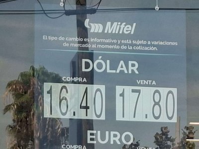 Sube el dólar a $17.90 en Banco Afirme