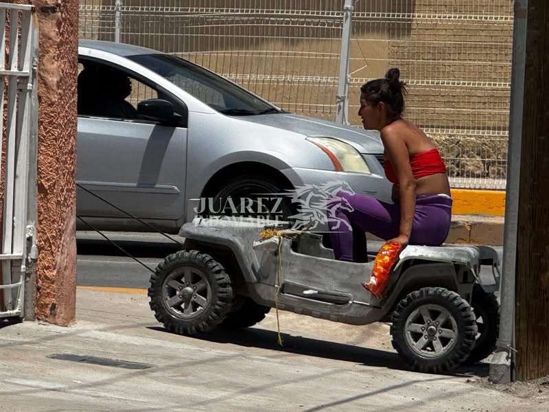 Sorprende singular escena en calles de Juárez
