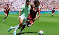 Tarjeta amarilla para Gaber por manotazo sobre jugador suizo