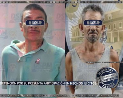 Detienen a dos con droga y armas blancas en la Ramón Reyes 