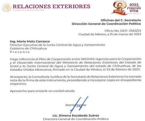 Aclara Jcas cooperación técnica con organismo israelí