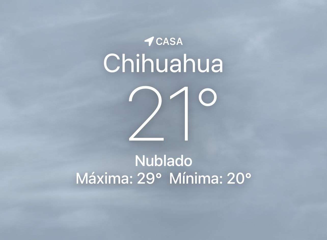 Se espera día nuboso con lluvias y máxima de 29 grados centígrados 