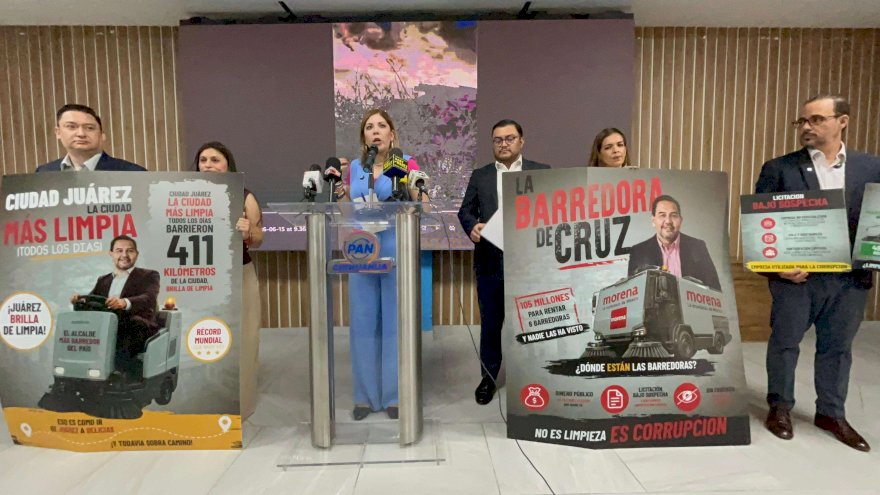 Acusa PAN actos de corrupción en Juárez por contrato de barredoras