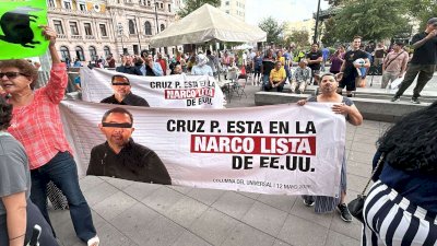 Encontronazo entre seguidores y opositores de Cruz Pérez Cuéllar 