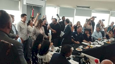 Abandonan Diputados del PAN comparecencia de Cruz
