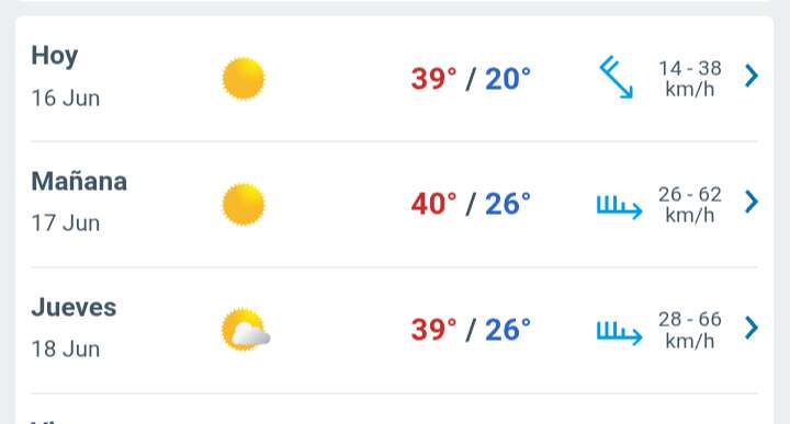 Día soleado, con temperatura hasta 39°C en Juárez 