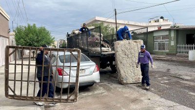 Retiran más de 13 toneladas de desechos en Delicias 
