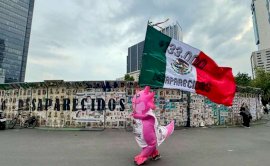 Protestan Madres buscadoras previo al partido México vs Corea