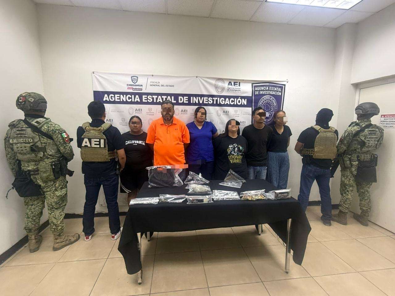 Detienen a 6 durante cateo en la 16 de Septiembre