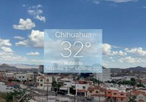 Refresca tarde nublada a la ciudad; termómetro registra 32°C